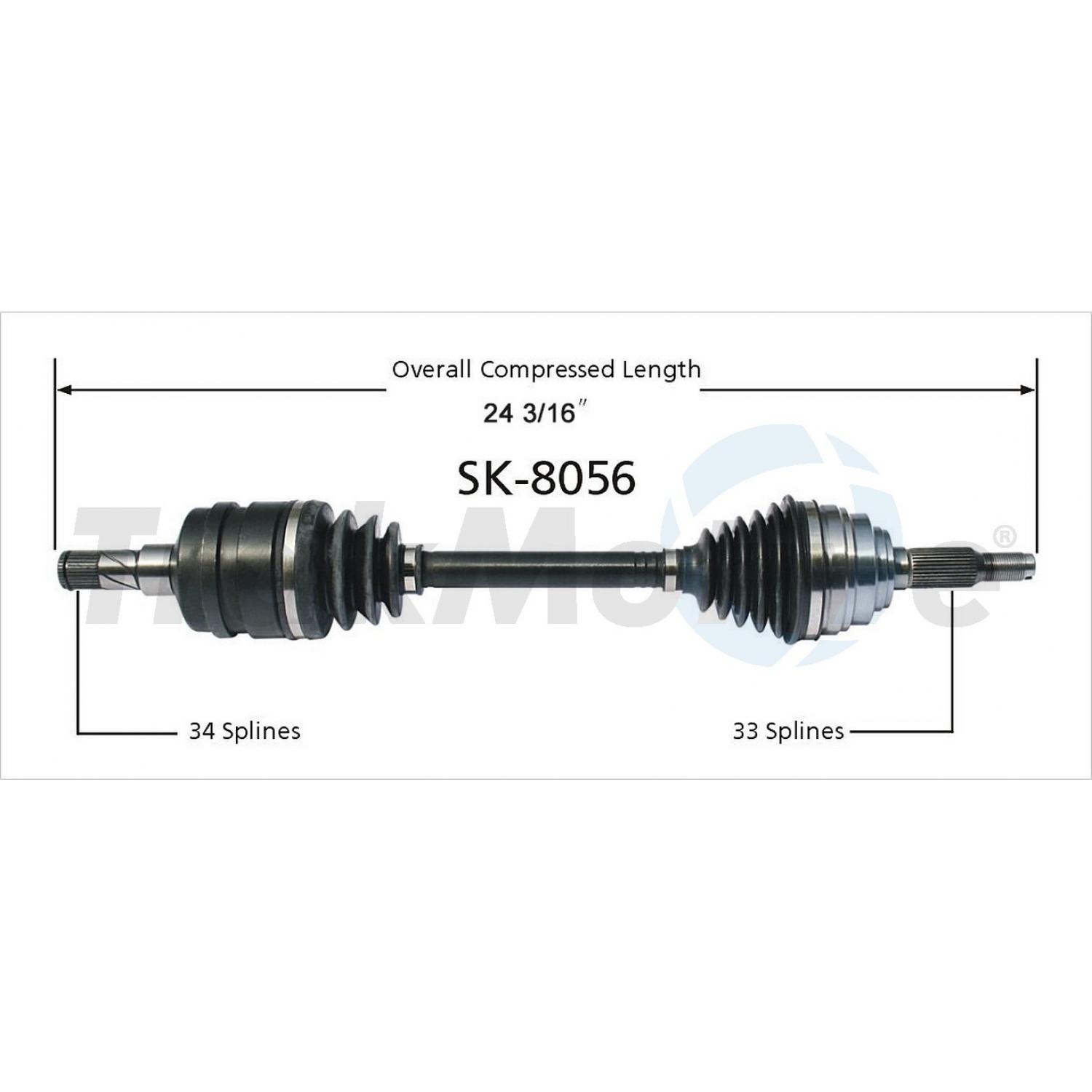 TrakMotive SK8056 - CV Axle Shaft TrakMotive SK8056 CV Axle Shaft product image 1 of 3
