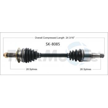 TrakMotive SK8085 CV Axle Shaft product image 1 of 3