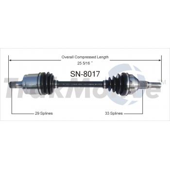 TrakMotive SN8017 CV Axle Shaft product image 1 of 3