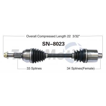 TrakMotive SN8023 - CV Axle Shaft TrakMotive SN8023 CV Axle Shaft product image 1 of 3