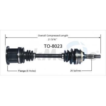 TrakMotive TO8023 CV Axle Shaft product image 1 of 3