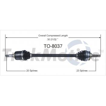 TrakMotive TO8037 CV Axle Shaft product image 1 of 3