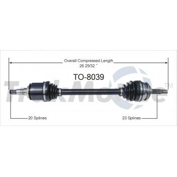 TrakMotive TO8039 - CV Axle Shaft TrakMotive TO8039 CV Axle Shaft product image 1 of 3