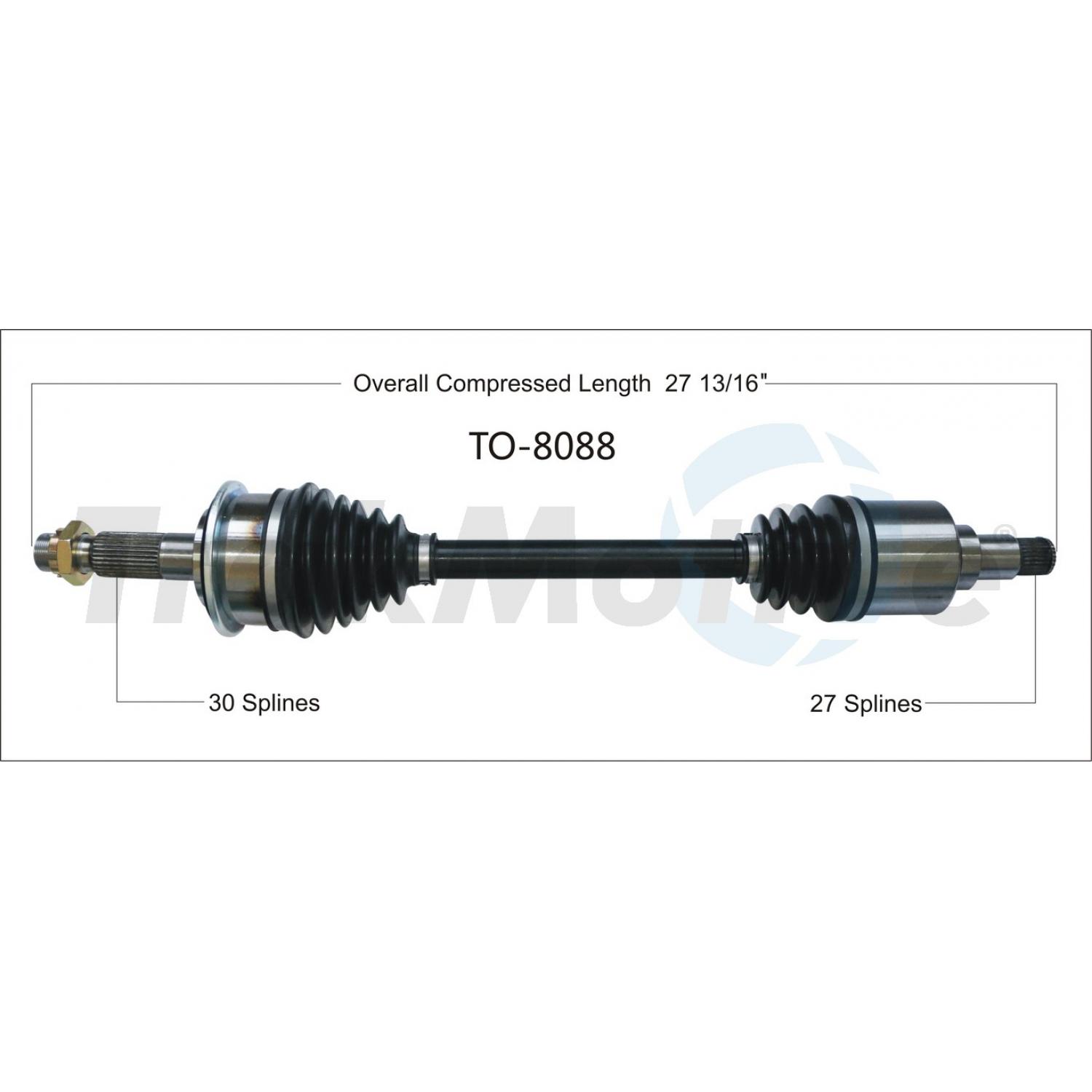 TrakMotive TO8088 - CV Axle Shaft TrakMotive TO8088 CV Axle Shaft product image 1 of 3