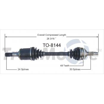TrakMotive TO8144 - CV Axle Shaft TrakMotive TO8144 CV Axle Shaft product image 1 of 3