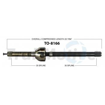 TrakMotive TO8166 CV Axle Shaft product image 1 of 3