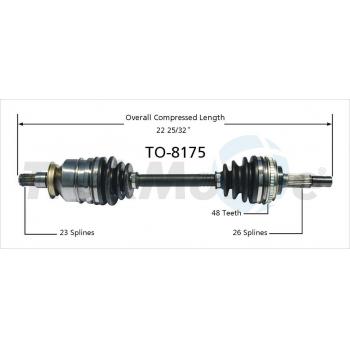 TrakMotive TO8175 - CV Axle Shaft TrakMotive TO8175 CV Axle Shaft product image 1 of 3