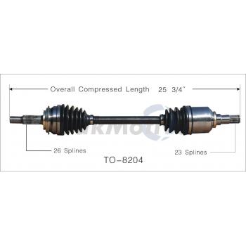 TrakMotive TO8204 CV Axle Shaft product image 1 of 3