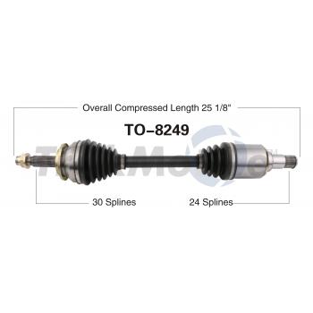 TrakMotive TO8249 CV Axle Shaft product image 1 of 3