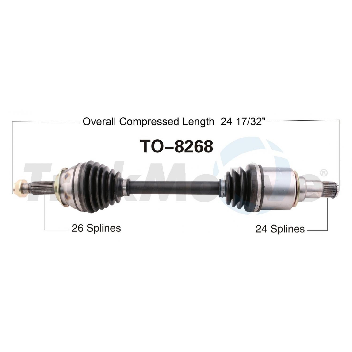 TrakMotive TO8268 - CV Axle Shaft TrakMotive TO8268 CV Axle Shaft product image 1 of 3