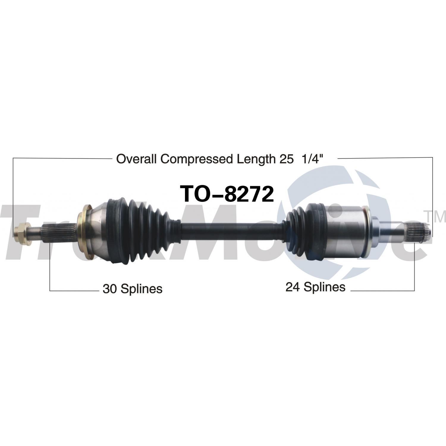 TrakMotive TO8272 - CV Axle Shaft TrakMotive TO8272 CV Axle Shaft product image 1 of 3