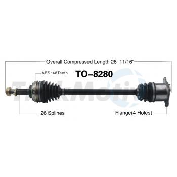 TrakMotive TO8280 CV Axle Shaft product image 1 of 3
