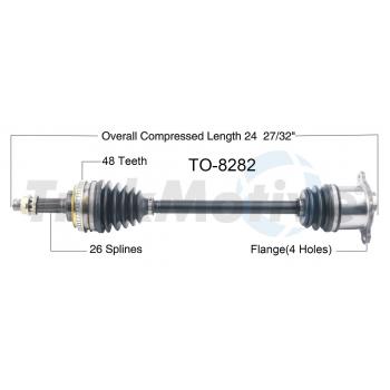TrakMotive TO8282 CV Axle Shaft product image 1 of 3