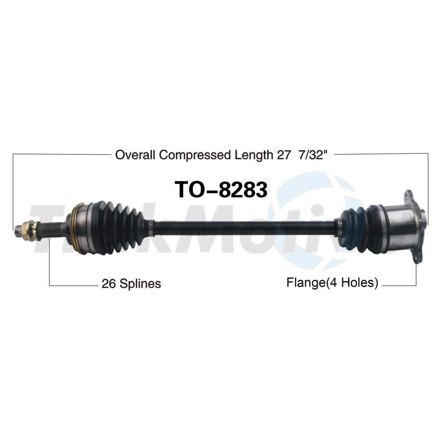TrakMotive TO8283 - CV Axle Shaft TrakMotive TO8283 CV Axle Shaft product image 1 of 3