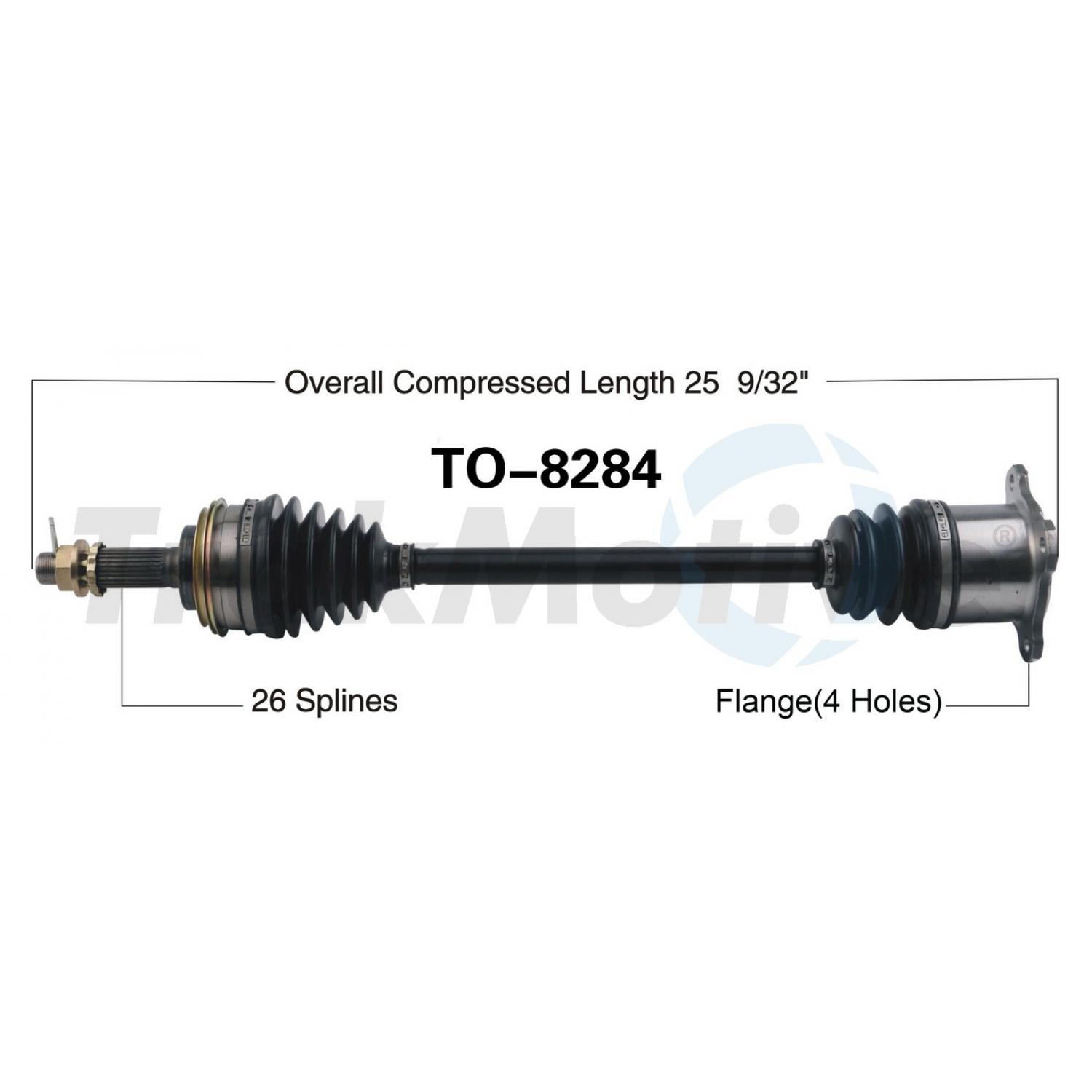 TrakMotive TO8284 CV Axle Shaft product image 1 of 3