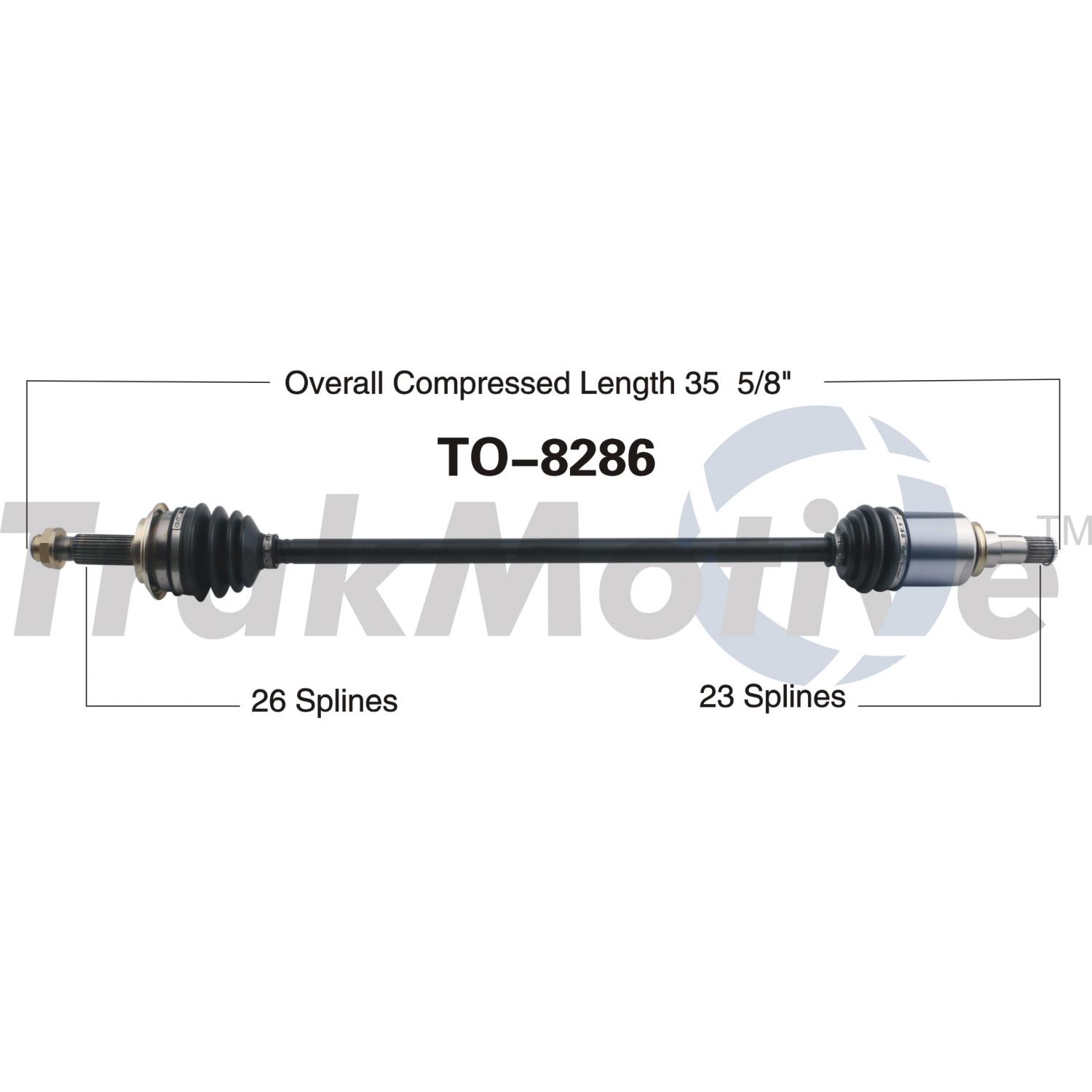 TrakMotive TO8286 - CV Axle Shaft TrakMotive TO8286 CV Axle Shaft product image 1 of 3