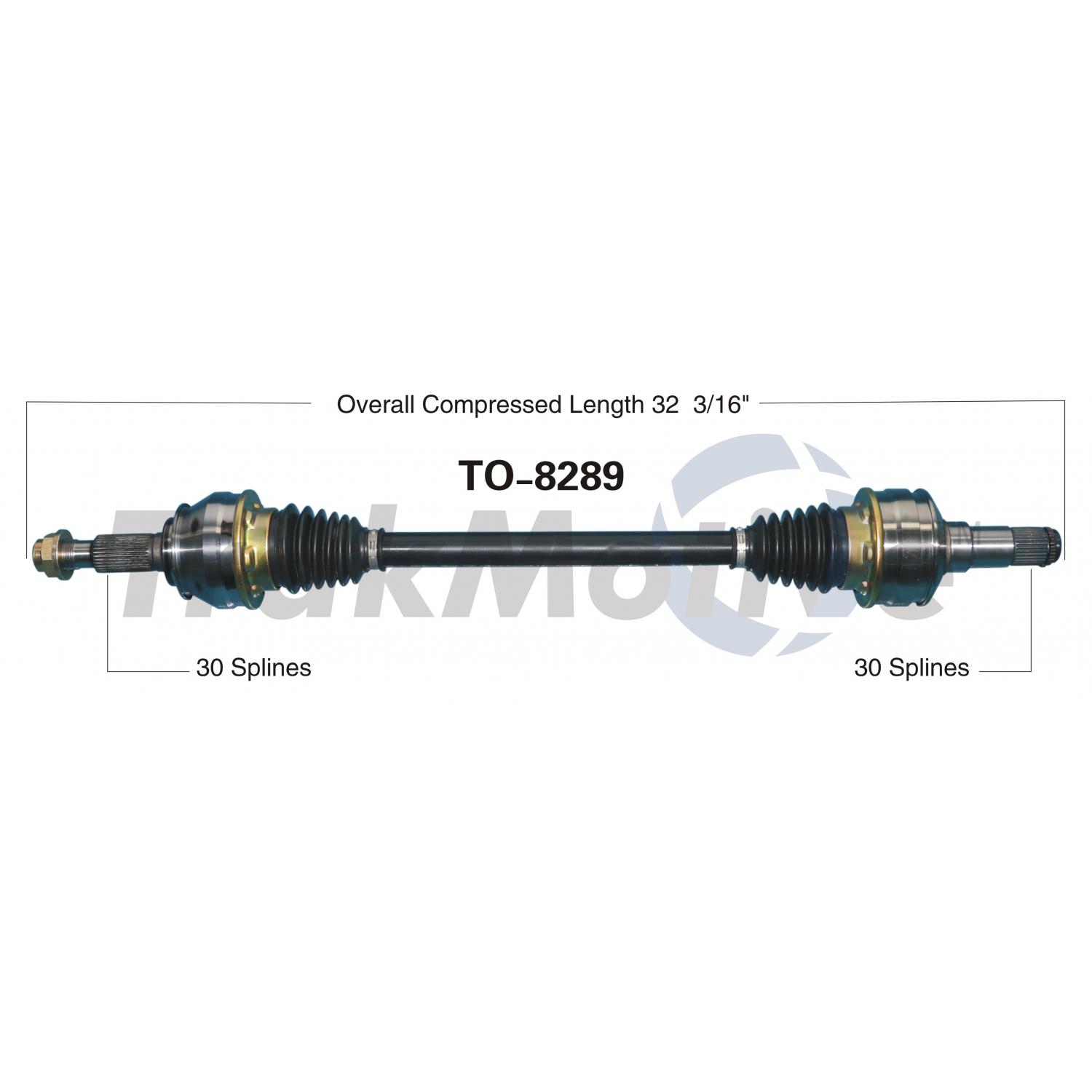 TrakMotive TO8289 - CV Axle Shaft TrakMotive TO8289 CV Axle Shaft product image 1 of 3