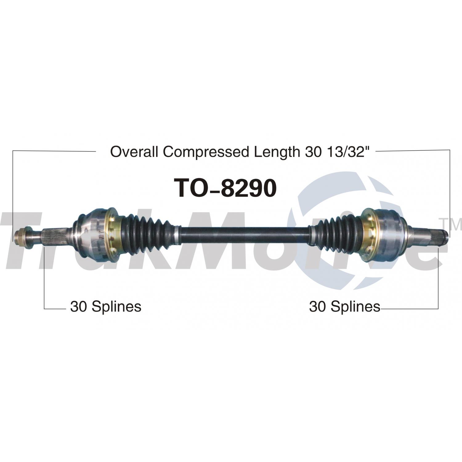 TrakMotive TO8290 - CV Axle Shaft TrakMotive TO8290 CV Axle Shaft product image 1 of 3