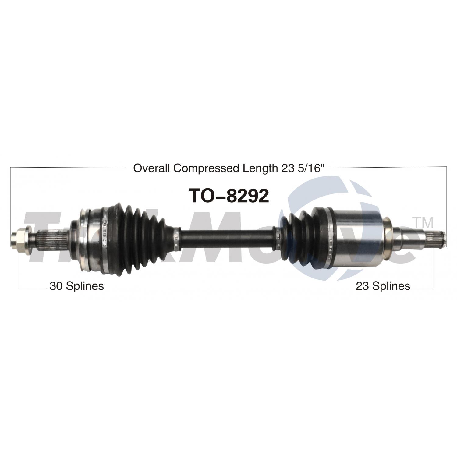 TrakMotive TO8292 - CV Axle Shaft TrakMotive TO8292 CV Axle Shaft product image 1 of 3