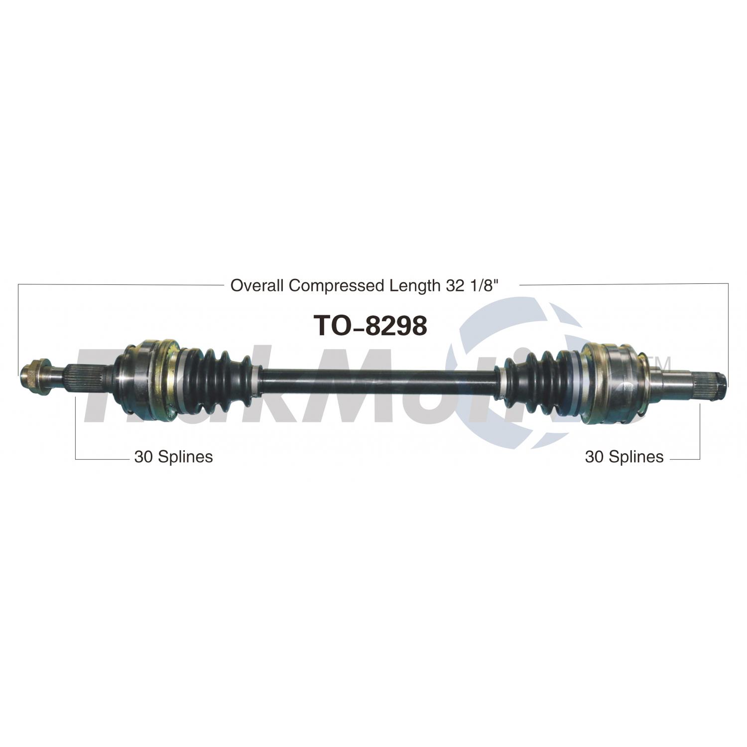 TrakMotive TO8298 - CV Axle Shaft TrakMotive TO8298 CV Axle Shaft product image 1 of 3