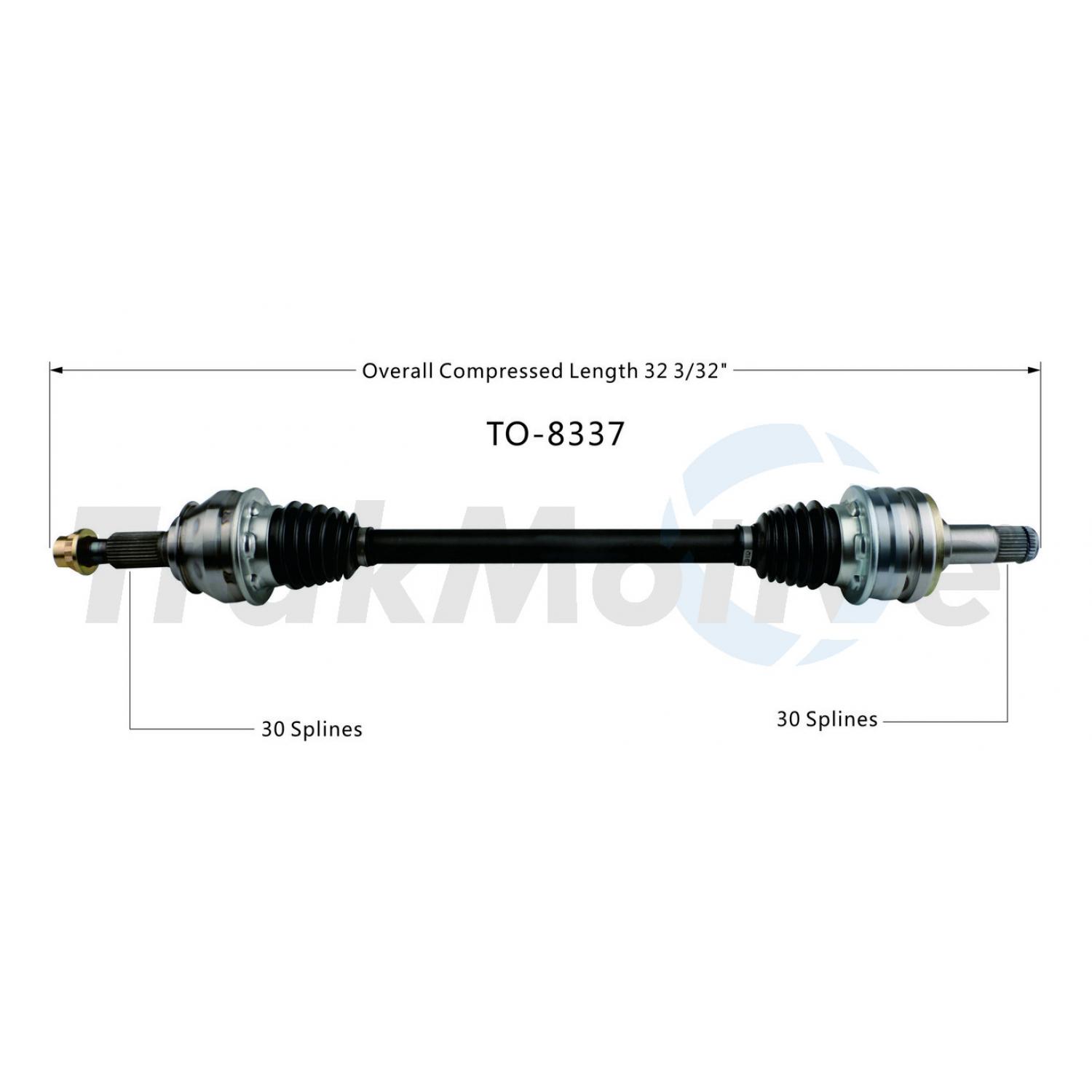 TrakMotive TO8337 CV Axle Shaft product image 1 of 4
