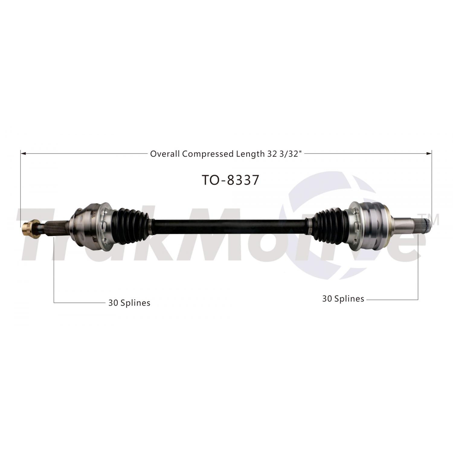 TrakMotive TO8337 CV Axle Shaft product image 2 of 4