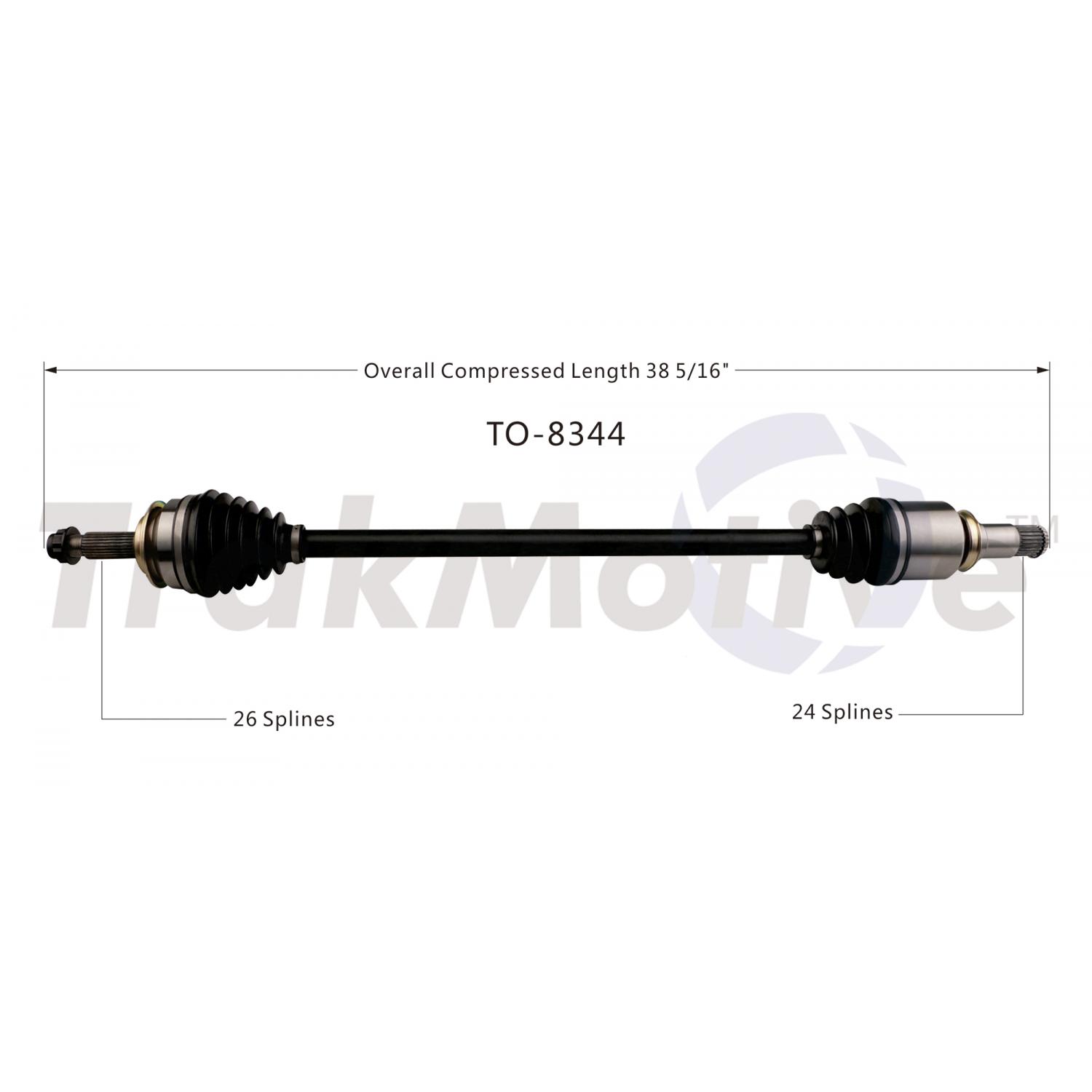 TrakMotive TO8344 - CV Axle Shaft TrakMotive TO8344 CV Axle Shaft product image 1 of 3