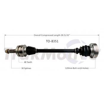 TrakMotive TO8351 - CV Axle Shaft TrakMotive TO8351 CV Axle Shaft product image 1 of 3