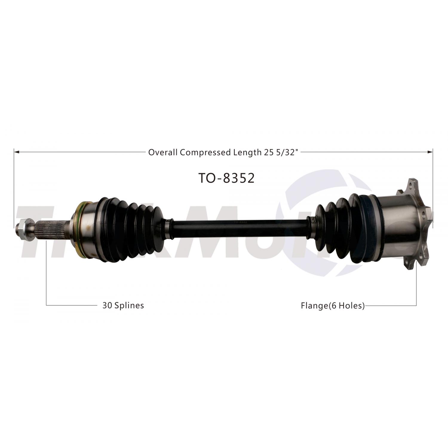 TrakMotive TO8352 - CV Axle Shaft TrakMotive TO8352 CV Axle Shaft product image 1 of 3