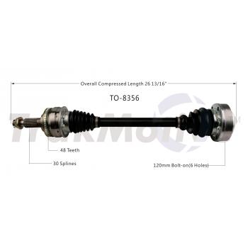 TrakMotive TO8356 - CV Axle Shaft TrakMotive TO8356 CV Axle Shaft product image 1 of 3