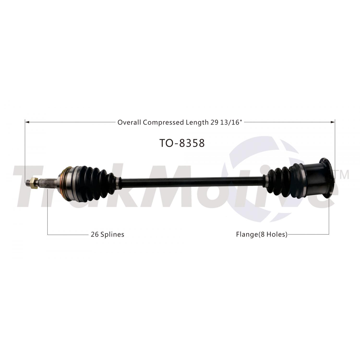 TrakMotive TO8358 - CV Axle Shaft TrakMotive TO8358 CV Axle Shaft product image 1 of 3