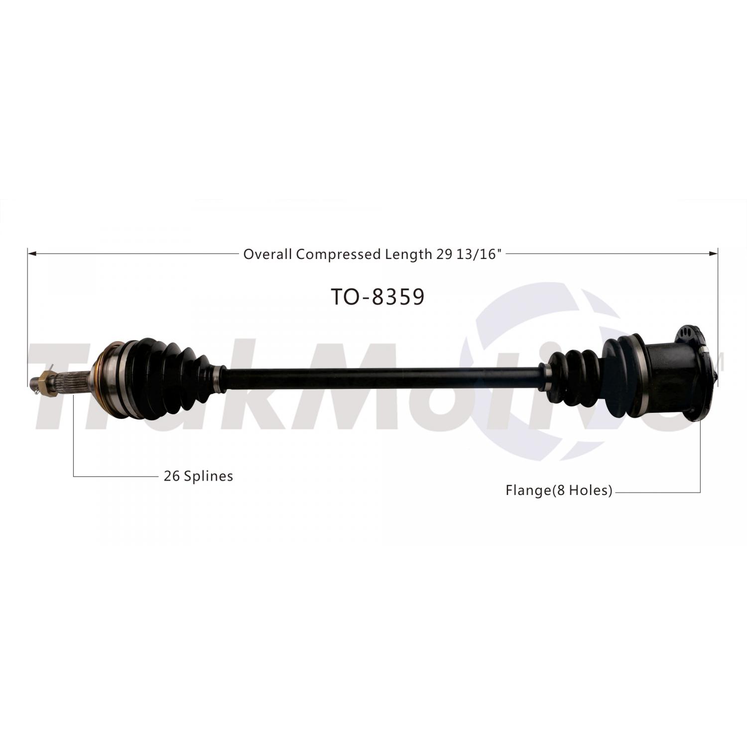 TrakMotive TO8359 - CV Axle Shaft TrakMotive TO8359 CV Axle Shaft product image 1 of 3