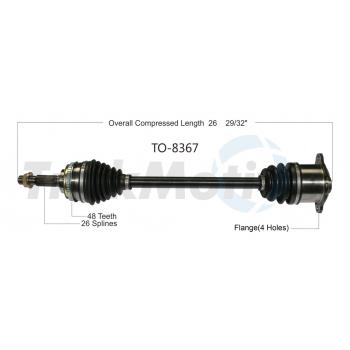 TrakMotive TO8367 CV Axle Shaft product image 1 of 3