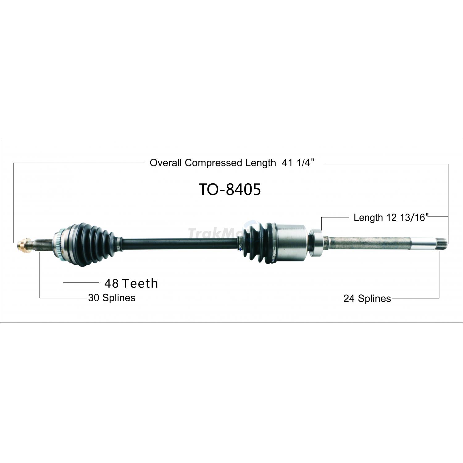 TrakMotive TO8405 - CV Axle Shaft TrakMotive TO8405 CV Axle Shaft product image 1 of 3