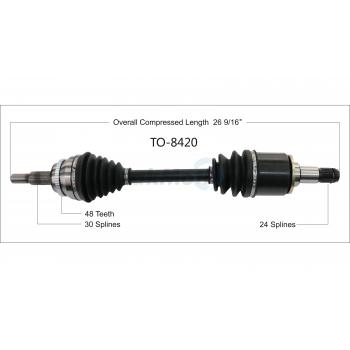 TrakMotive TO8420 - CV Axle Shaft TrakMotive TO8420 CV Axle Shaft product image 1 of 3