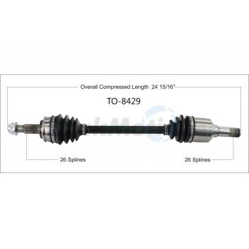 TrakMotive TO8429 CV Axle Shaft product image 1 of 3