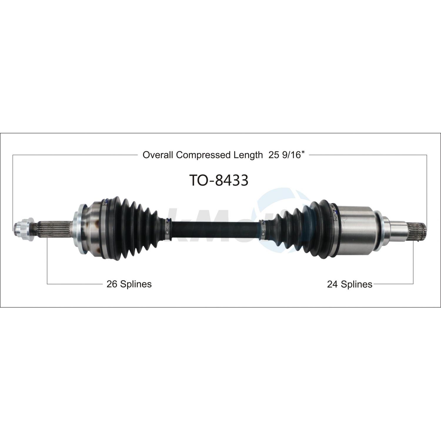 TrakMotive TO8433 - CV Axle Shaft TrakMotive TO8433 CV Axle Shaft product image 1 of 3