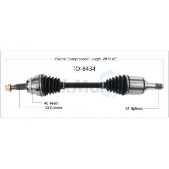 TrakMotive TO8434 CV Axle Shaft product image 1 of 3