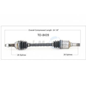 TrakMotive TO8439 CV Axle Shaft product image 1 of 3