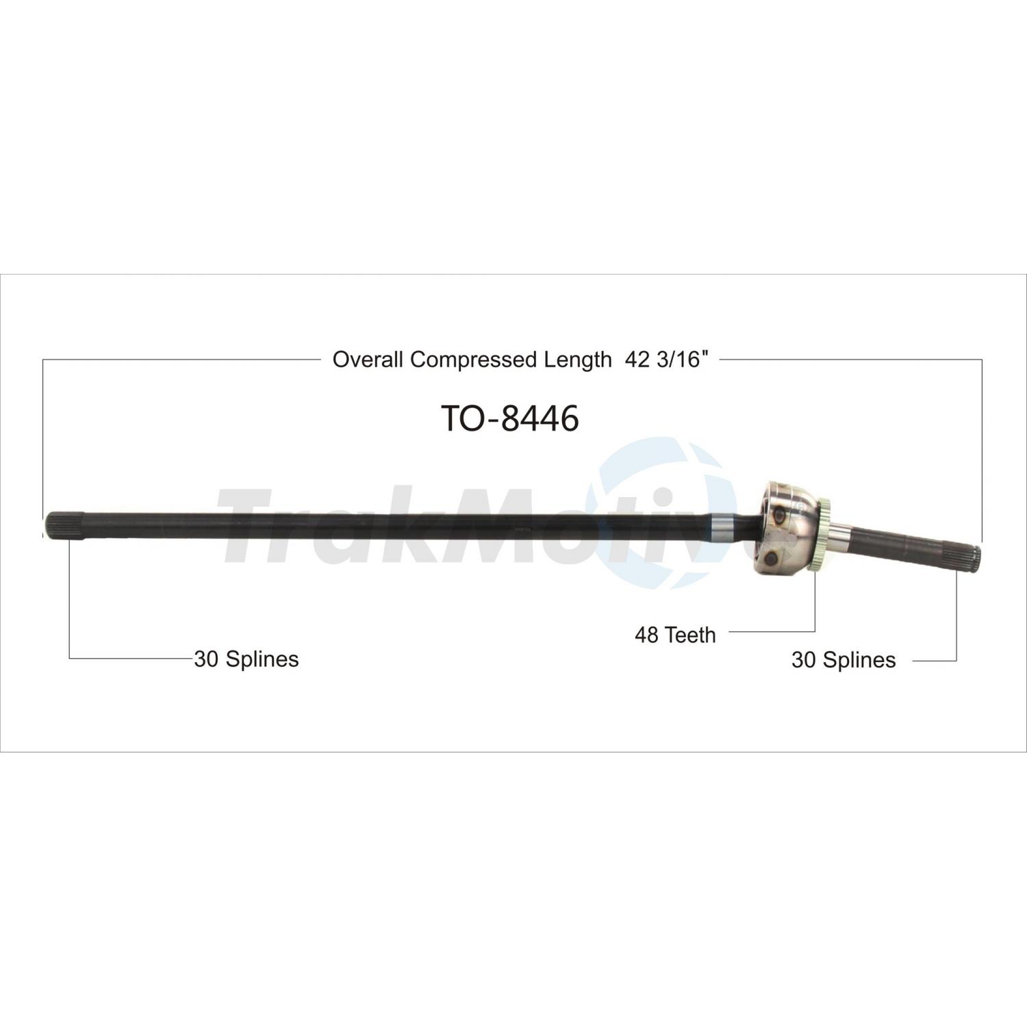 TrakMotive TO8446 - CV Axle Shaft TrakMotive TO8446 CV Axle Shaft product image 1 of 3