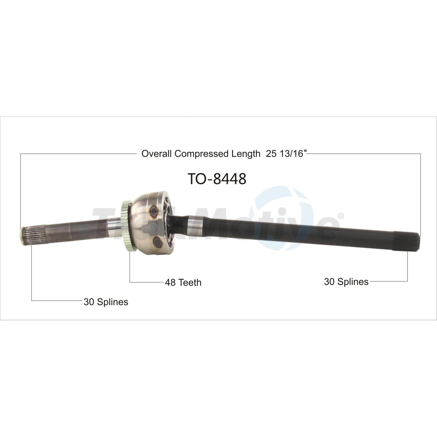 TrakMotive TO8448 - CV Axle Shaft TrakMotive TO8448 CV Axle Shaft product image 1 of 3
