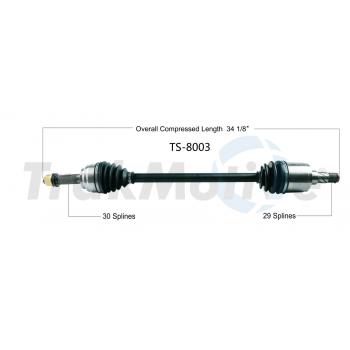 TrakMotive TS8003 - CV Axle Shaft TrakMotive TS8003 CV Axle Shaft product image 1 of 3