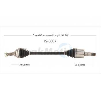 TrakMotive TS8007 - CV Axle Shaft TrakMotive TS8007 CV Axle Shaft product image 1 of 3