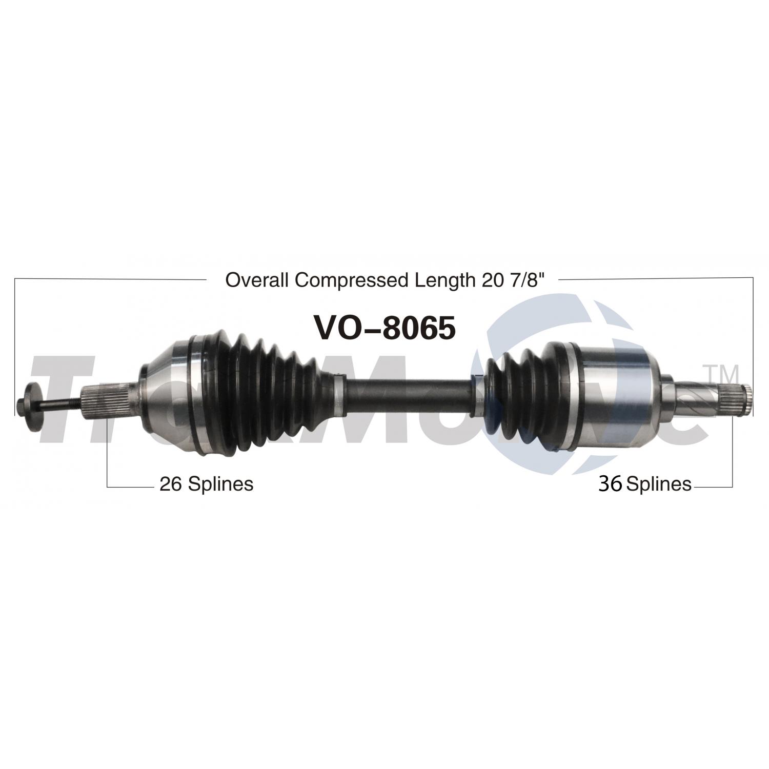 TrakMotive VO8065 - CV Axle Shaft TrakMotive VO8065 CV Axle Shaft product image 1 of 3