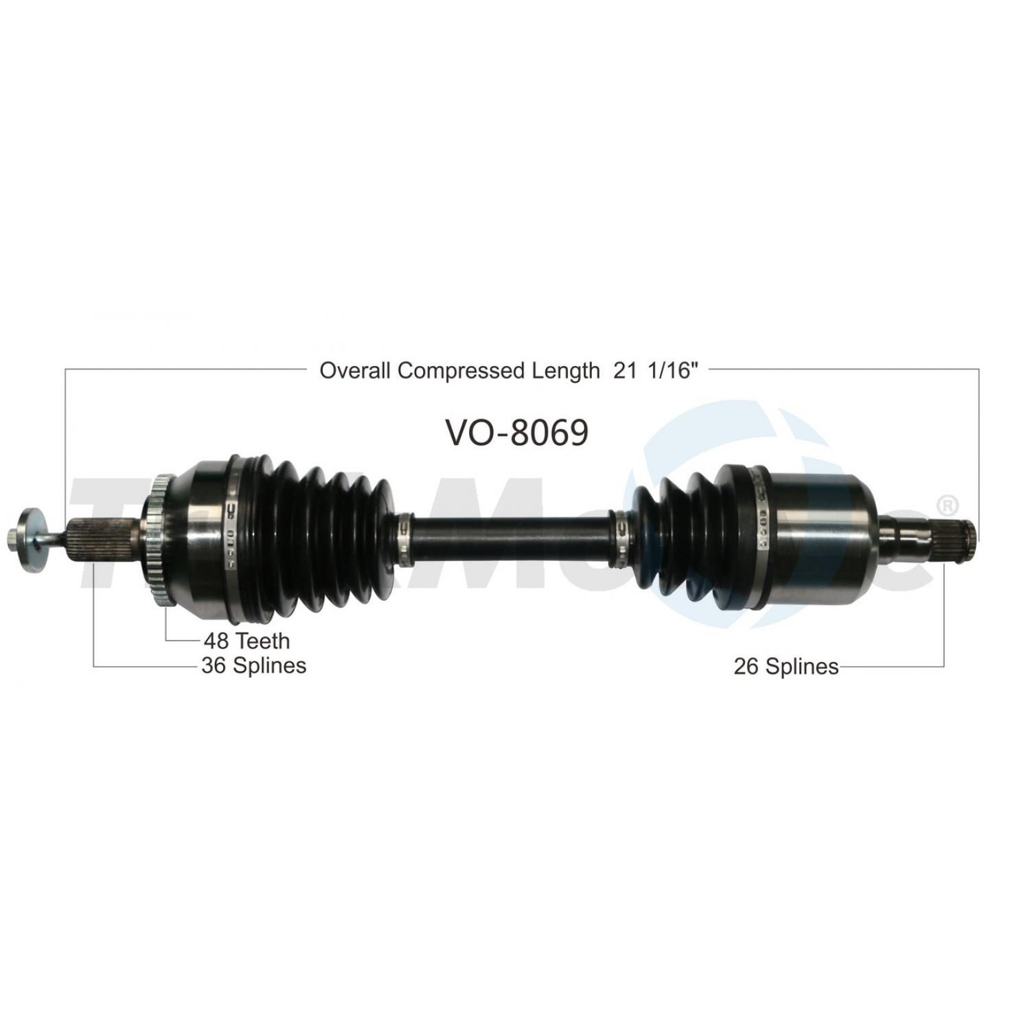 TrakMotive VO8069 - CV Axle Shaft TrakMotive VO8069 CV Axle Shaft product image 1 of 3
