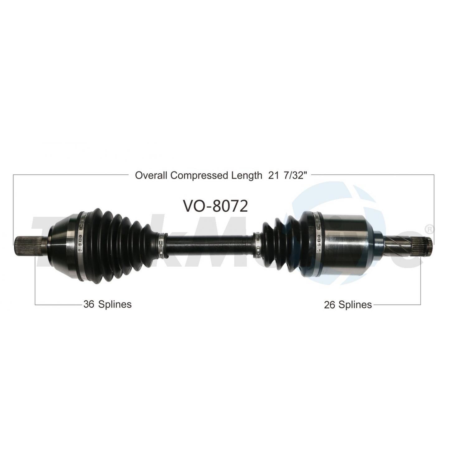 TrakMotive VO8072 - CV Axle Shaft TrakMotive VO8072 CV Axle Shaft product image 1 of 3