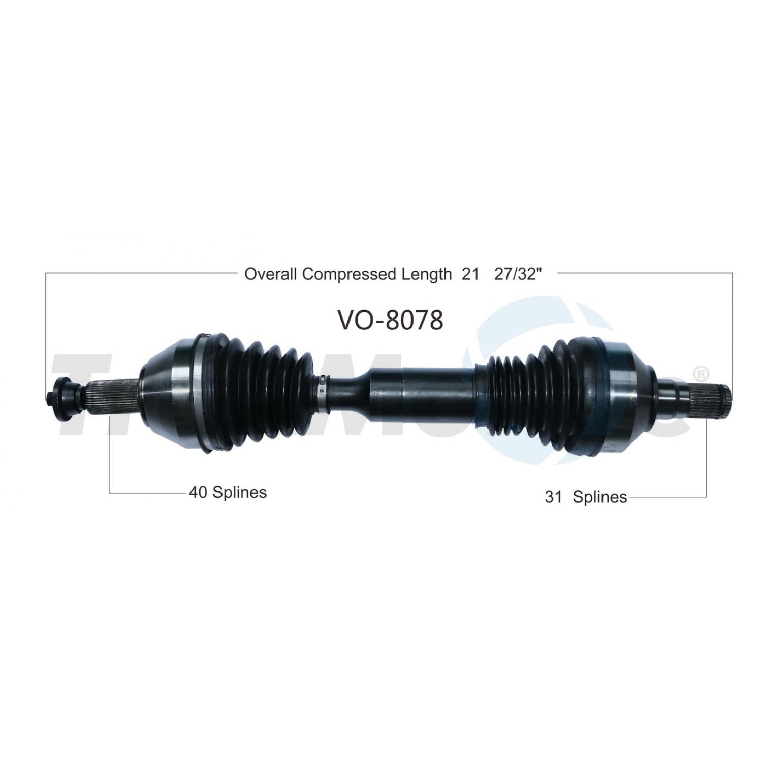 TrakMotive VO8078 - CV Axle Shaft TrakMotive VO8078 CV Axle Shaft product image 1 of 3