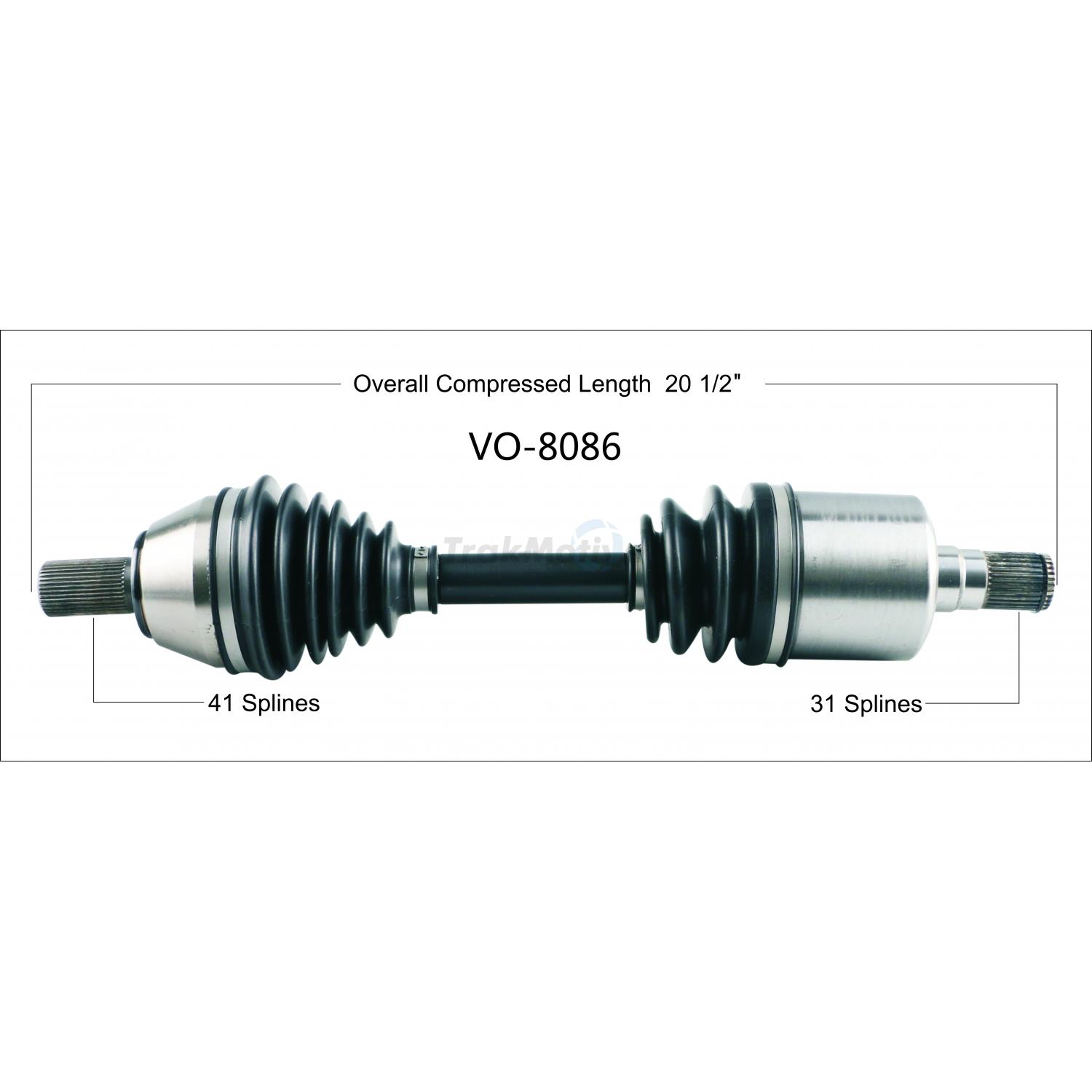 TrakMotive VO8086 CV Axle Shaft product image 1 of 3