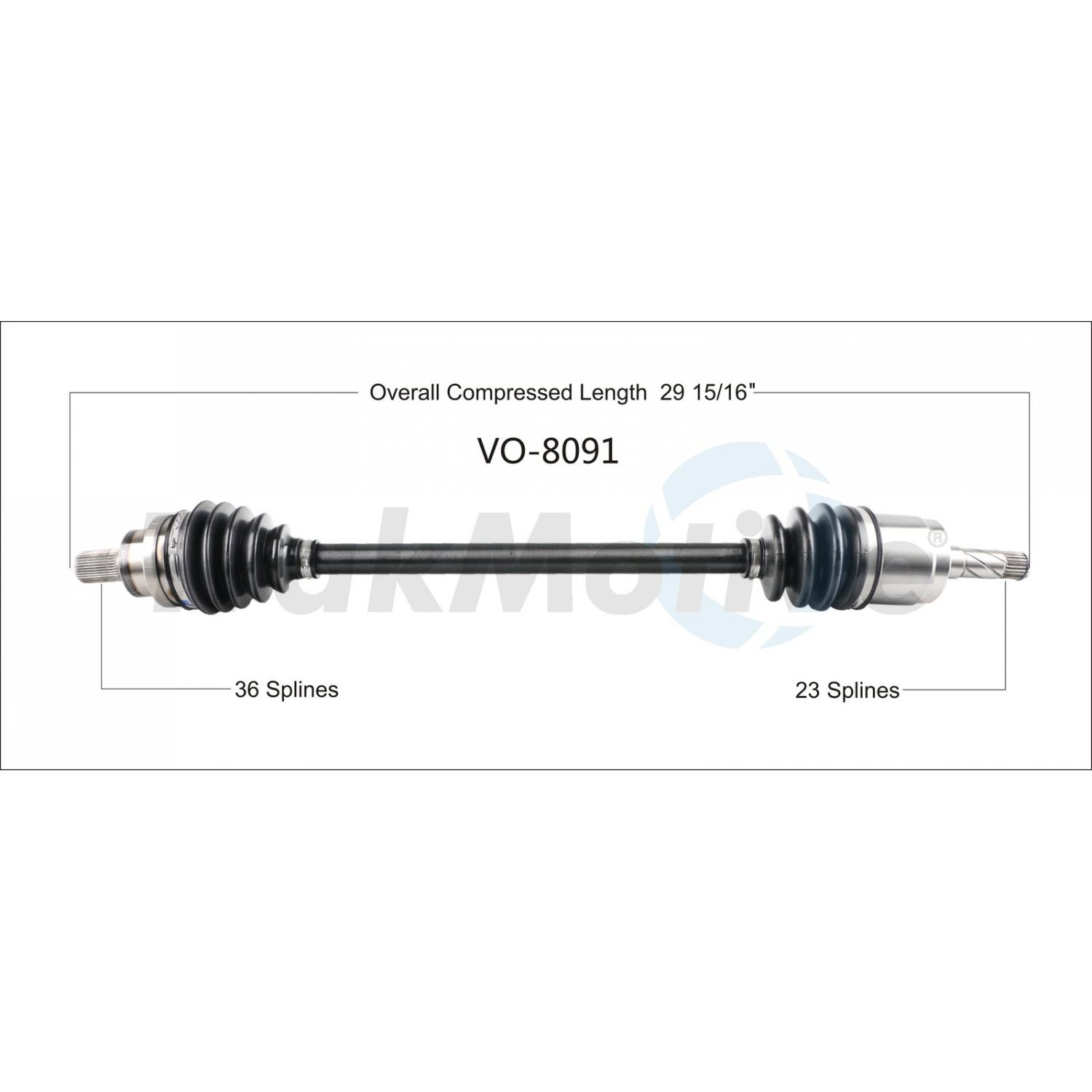 TrakMotive VO8091 - CV Axle Shaft TrakMotive VO8091 CV Axle Shaft product image 1 of 3