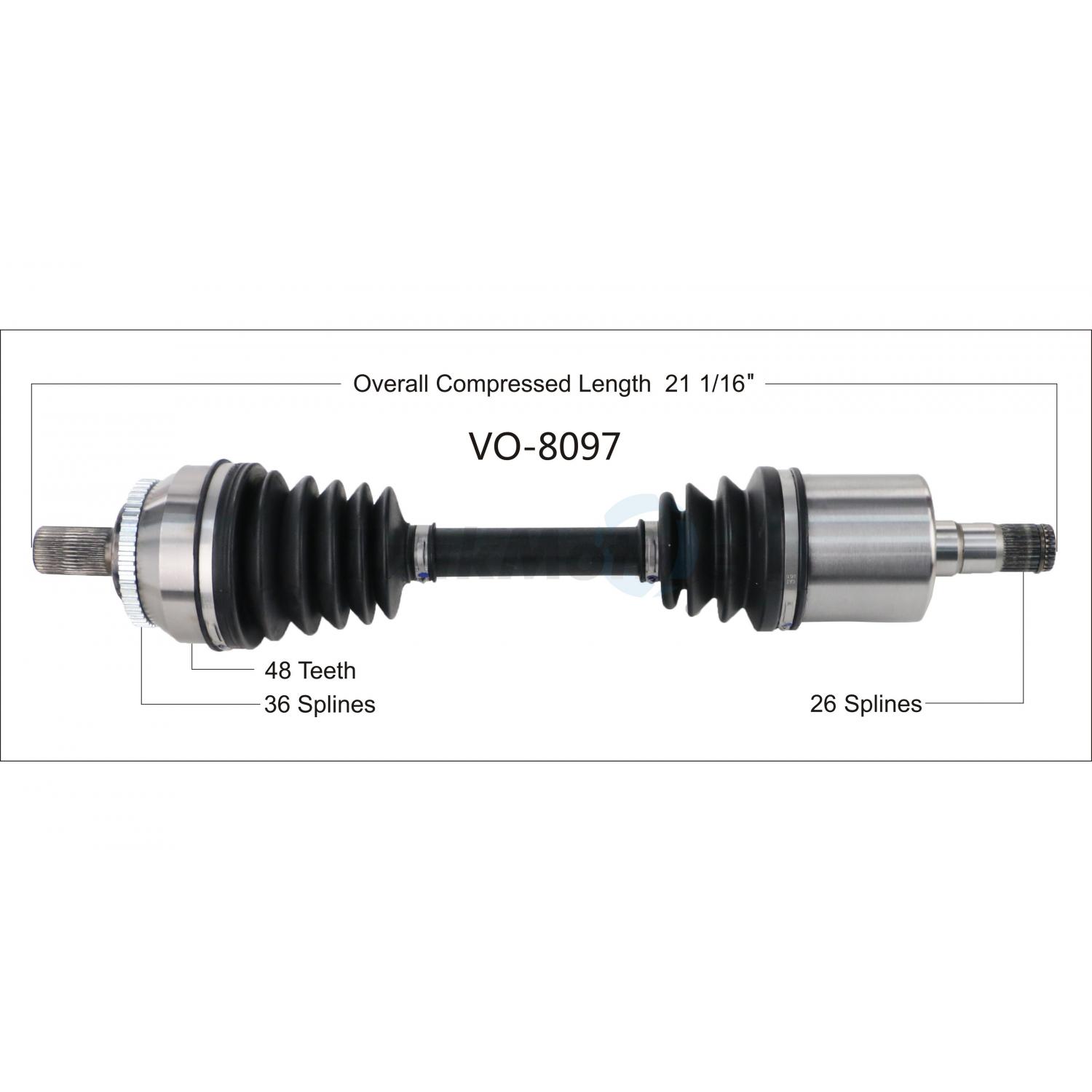 TrakMotive VO8097 - CV Axle Shaft TrakMotive VO8097 CV Axle Shaft product image 1 of 3